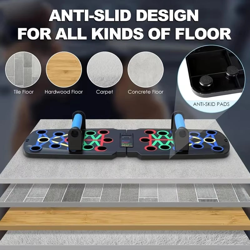 Automatic Count Push-Up Board – Foldable Strength Training Fitness System