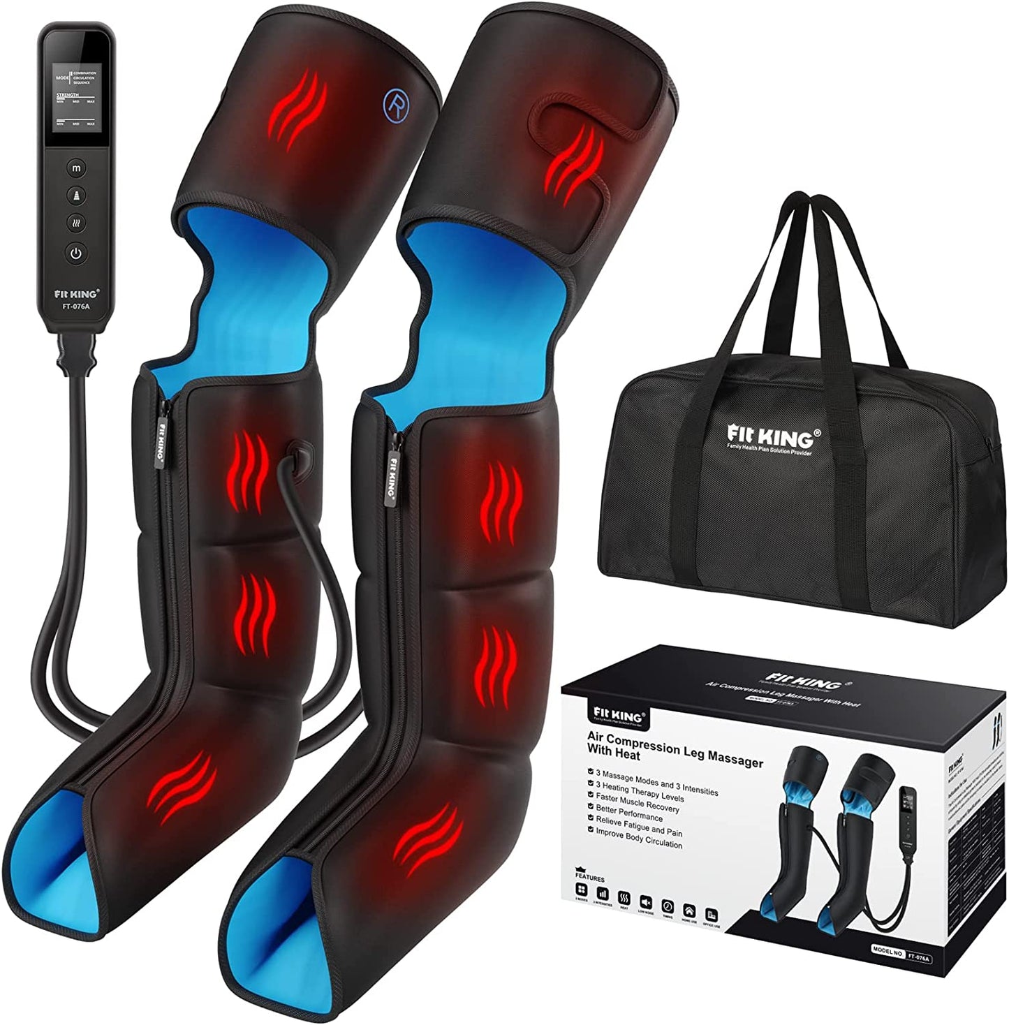 Full Leg and Foot heated Compression Boots for Foot, Calf, and Thigh