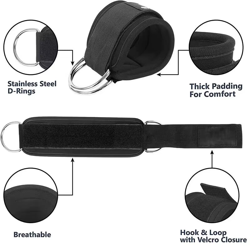 Ankle Straps Resistance Bands Set for Fitness & Yoga