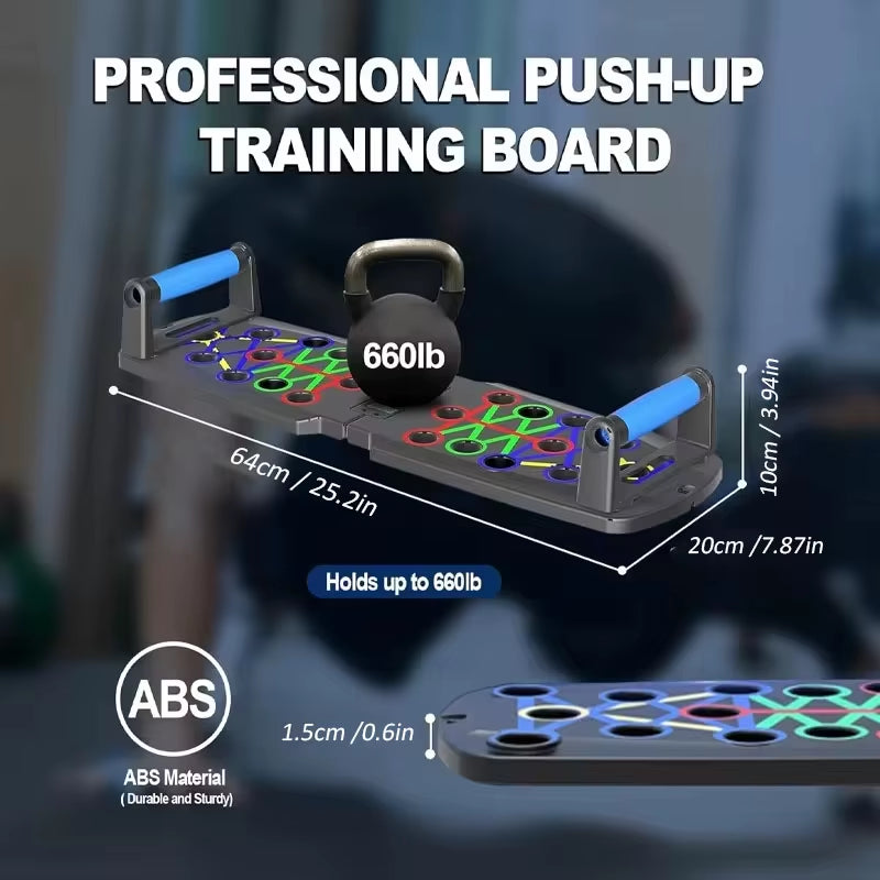 Automatic Count Push-Up Board – Foldable Strength Training Fitness System