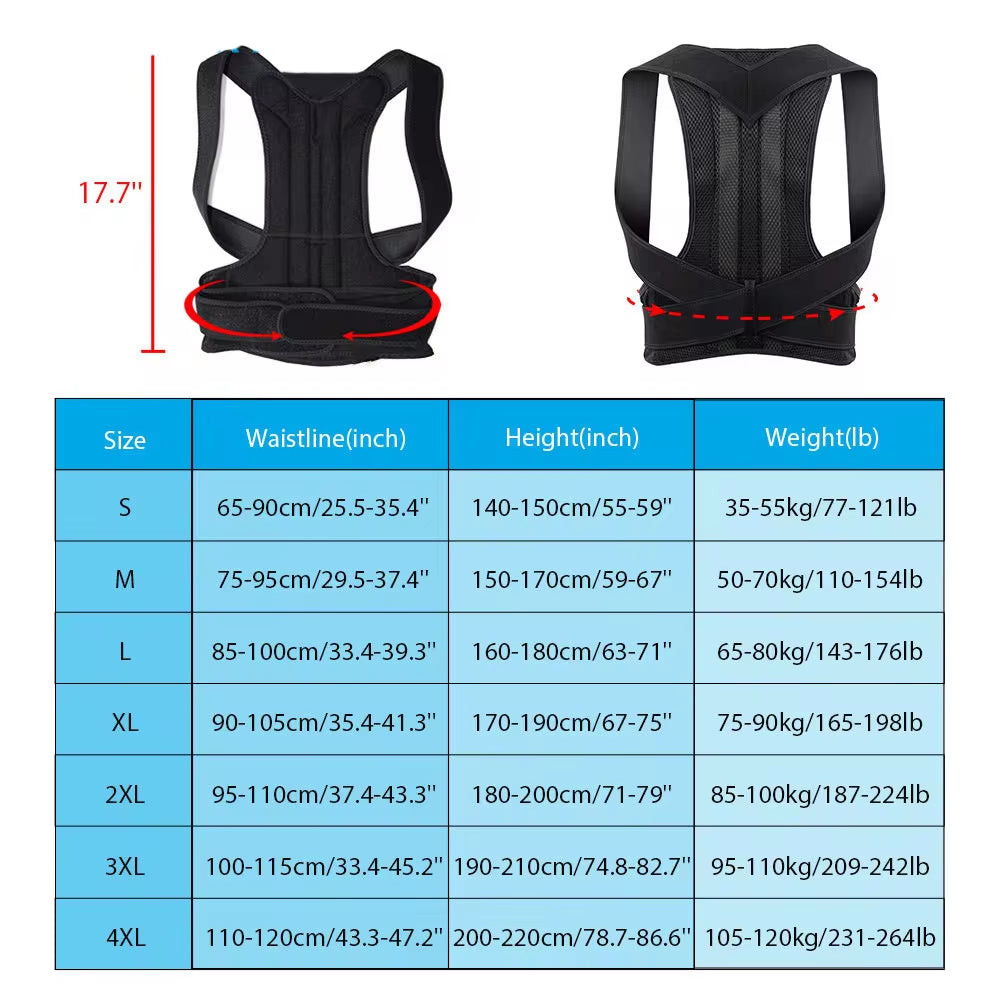 Upper Back Posture Corrector – Clavicle Support Brace