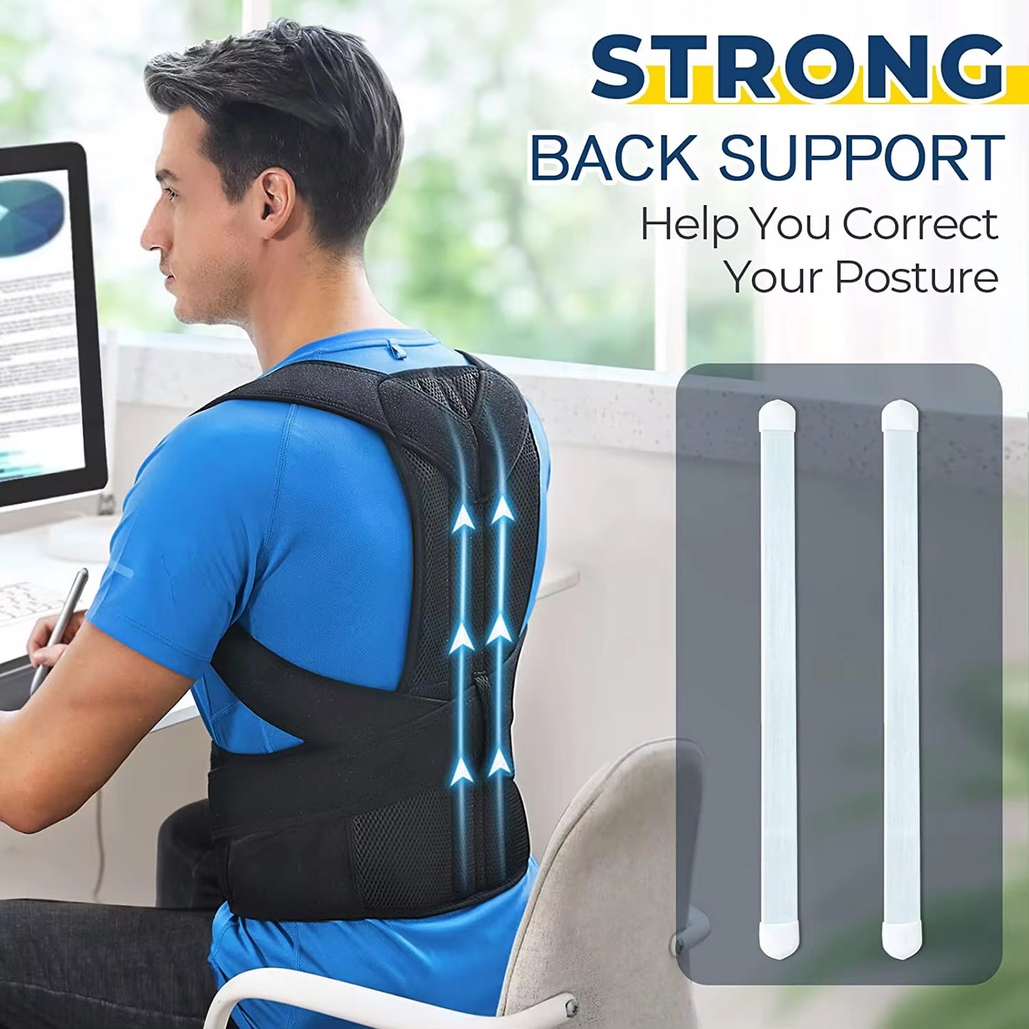 Upper Back Posture Corrector – Clavicle Support Brace