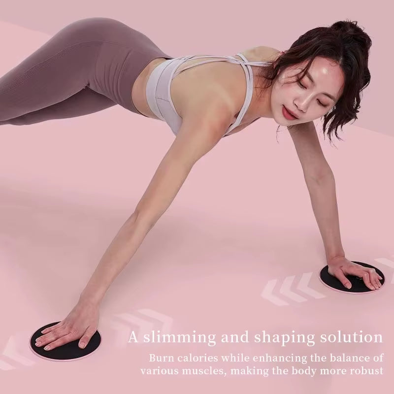 2-Piece Fitness Core Sliders – Exercise Gliding Discs for Full-Body Workouts