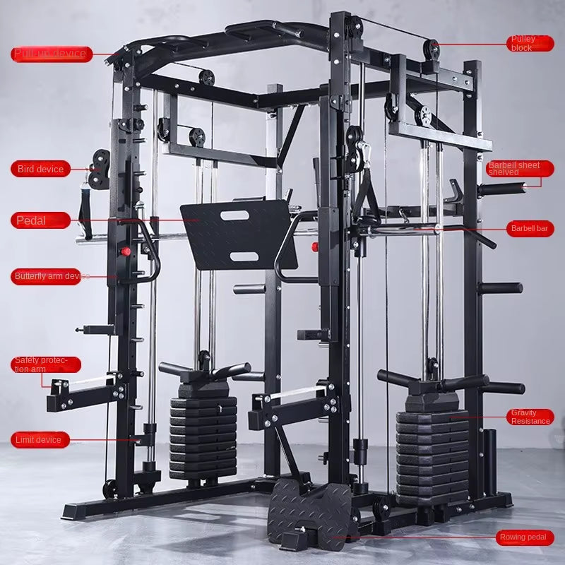 Comprehensive Fitness Multi-Station Home Gym – All-in-One Strength Training Solution