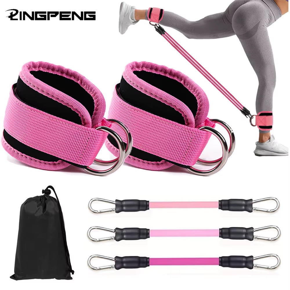 Ankle Straps Resistance Bands Set for Fitness & Yoga