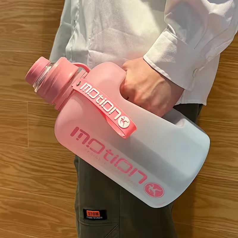 2-Litre Sports Water Bottle with Straw – Large Capacity Fitness Kettle