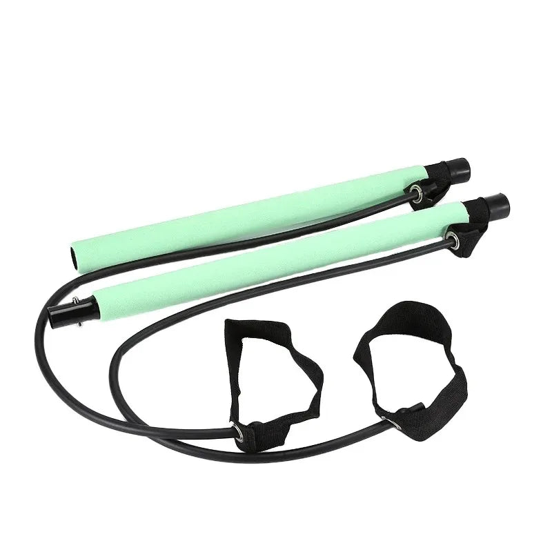 Portable Pilates Tensioner Kit with Latex Resistance Band – Complete Fitness Solution