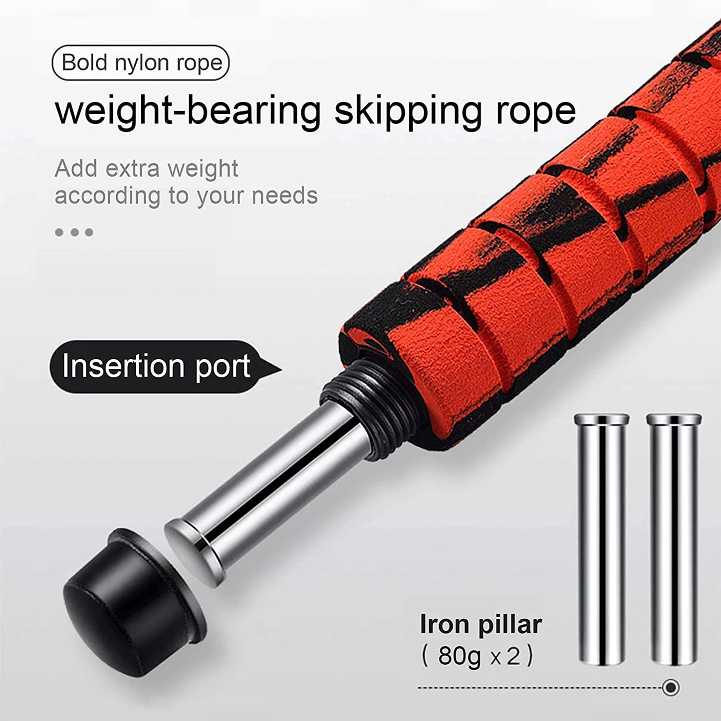 Heavy Jump Rope for CrossFit, Boxing & Fitness – Foam Grip Handles