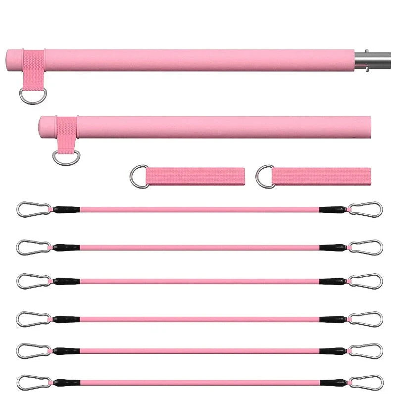 Portable Pilates Tensioner Kit with Latex Resistance Band – Complete Fitness Solution