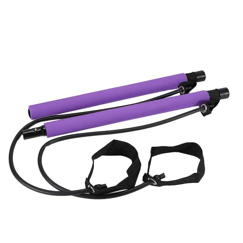 Portable Pilates Tensioner Kit with Latex Resistance Band – Complete Fitness Solution