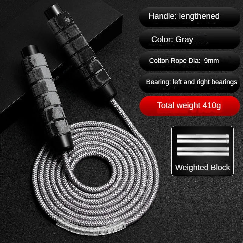 Heavy Jump Rope for CrossFit, Boxing & Fitness – Foam Grip Handles