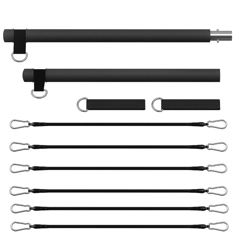 Portable Pilates Tensioner Kit with Latex Resistance Band – Complete Fitness Solution