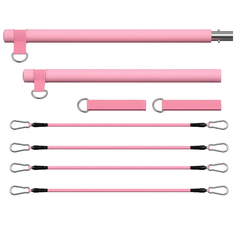 Portable Pilates Tensioner Kit with Latex Resistance Band – Complete Fitness Solution
