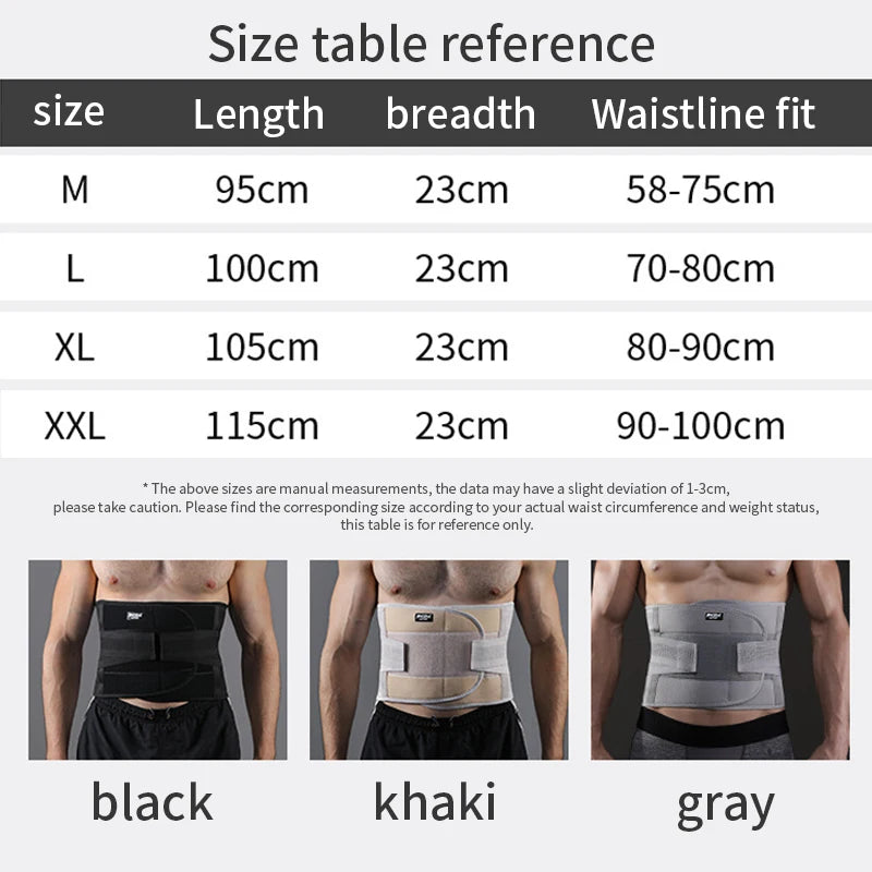 Lumbar Support Straps - Non-Slip Orthopedic Breathable Belt for Pain Relief