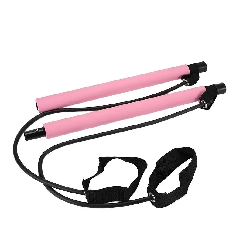 Portable Pilates Tensioner Kit with Latex Resistance Band – Complete Fitness Solution