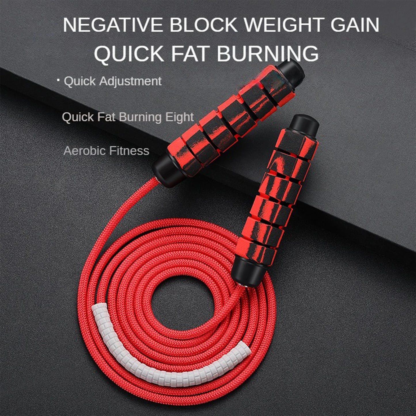 Heavy Jump Rope for CrossFit, Boxing & Fitness – Foam Grip Handles