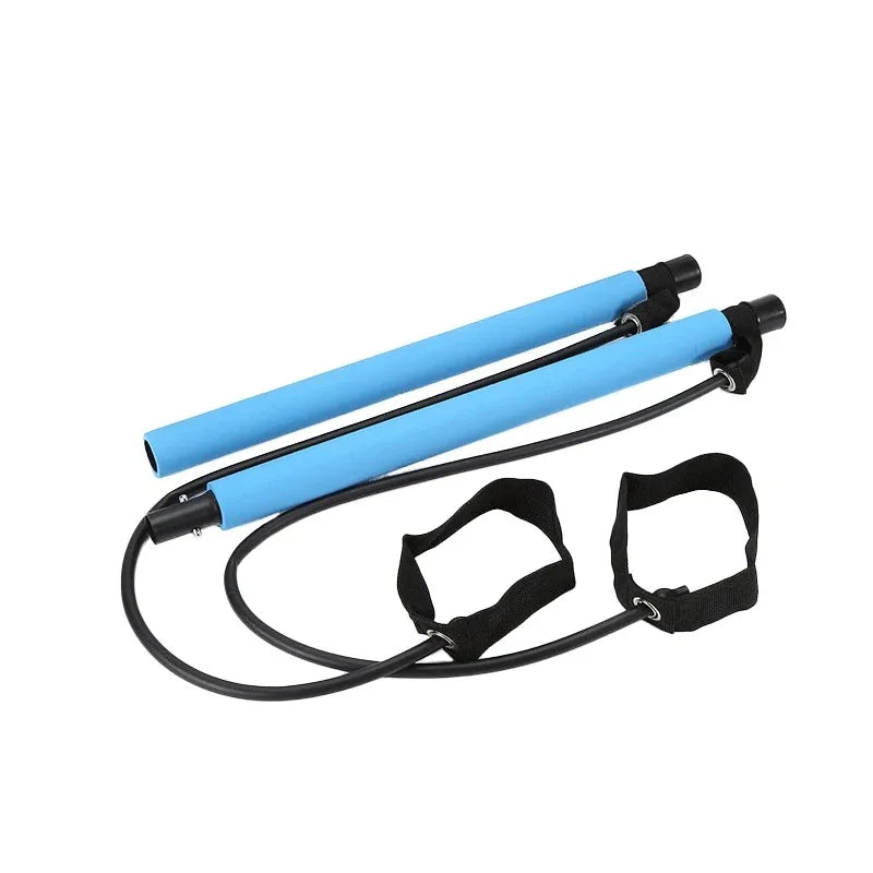 Portable Pilates Tensioner Kit with Latex Resistance Band – Complete Fitness Solution
