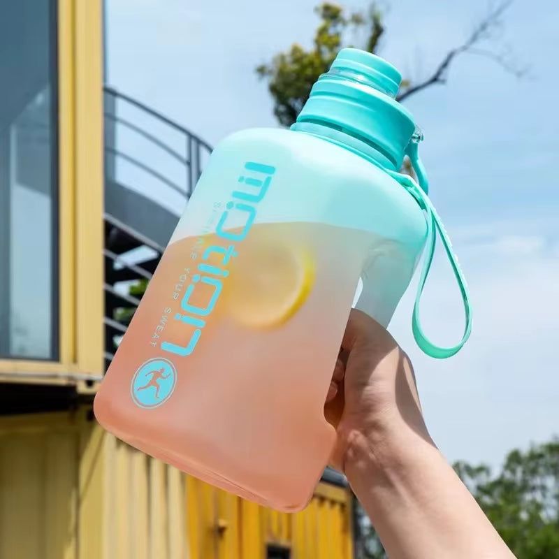 2-Litre Sports Water Bottle with Straw – Large Capacity Fitness Kettle