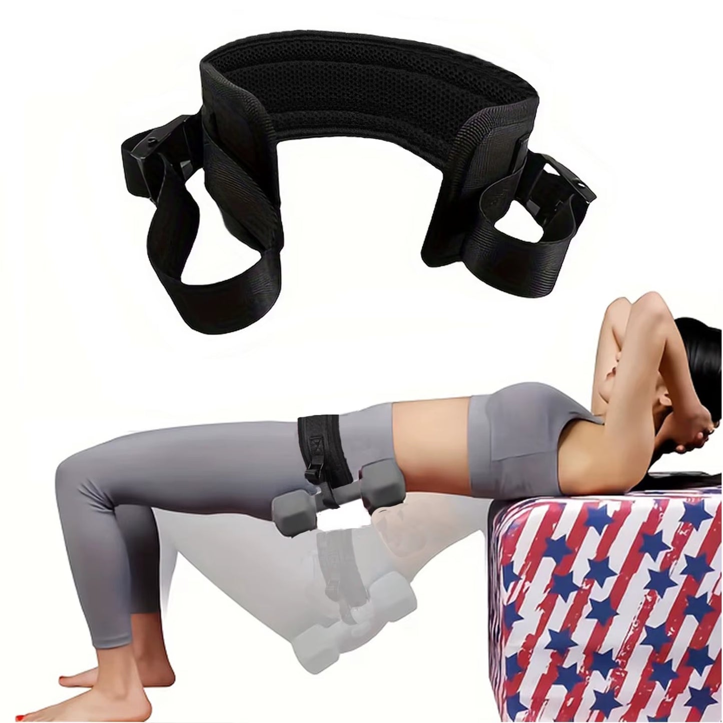 Hip Thrust Belt – Ultimate Glute Bridge & Booty Workout Enhancer