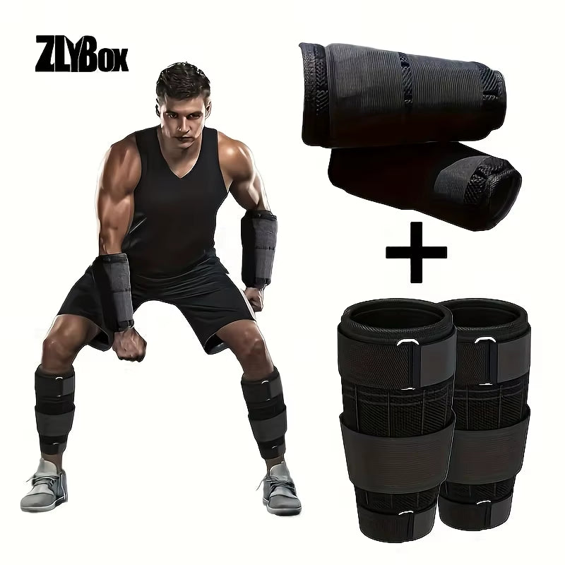 4-Piece Adjustable Weight-Bearing Sandbags for Leg Training