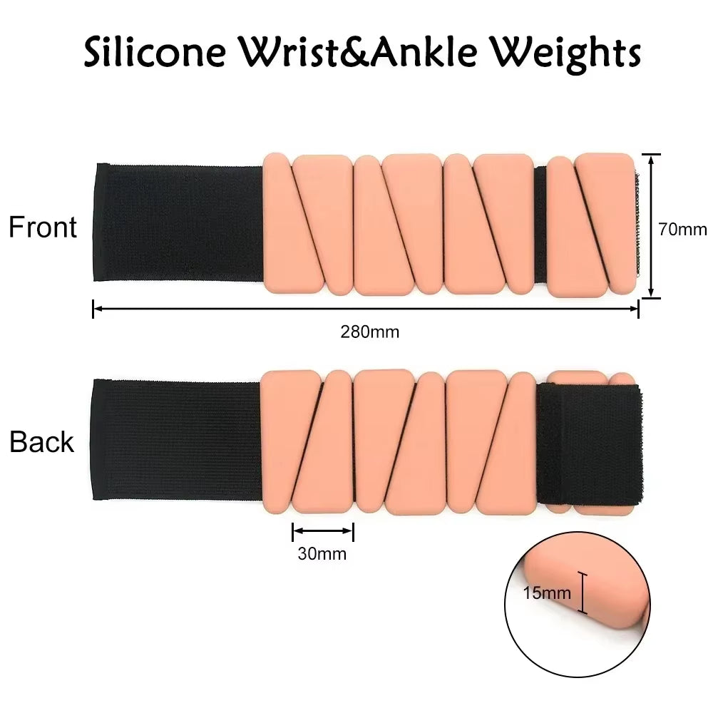 Triangle Silicone Adjustable Wrist & Ankle Weights (1/2 lbs)