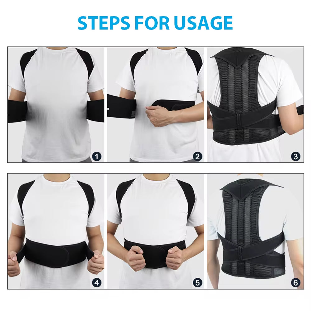 Upper Back Posture Corrector – Clavicle Support Brace