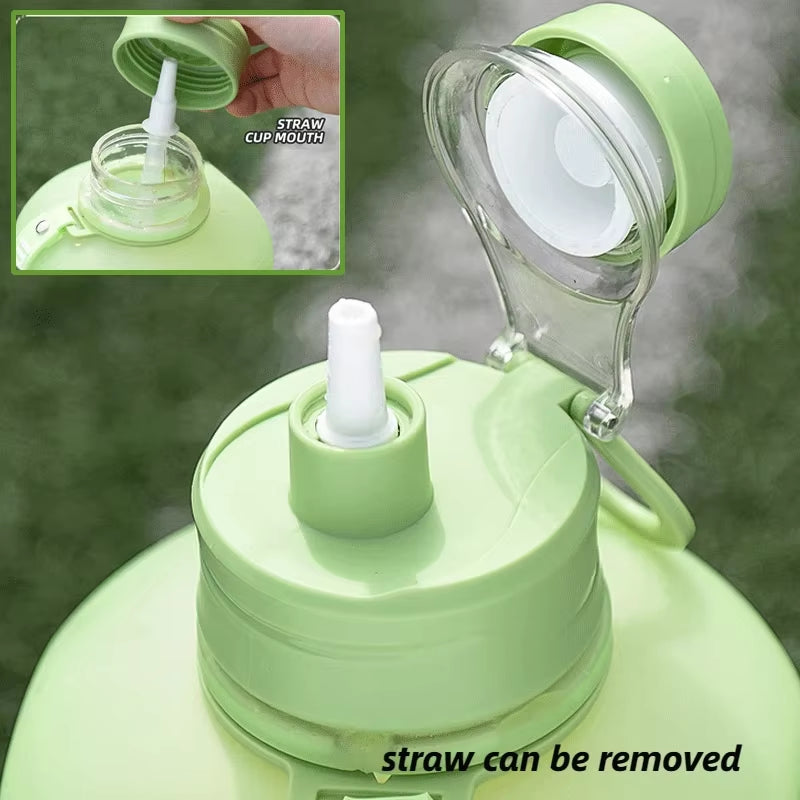 2-Litre Sports Water Bottle with Straw – Large Capacity Fitness Kettle