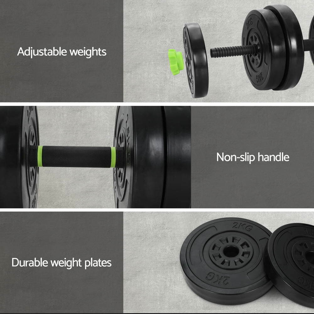 Everfit 7-in-1 Weight Set – Compact 25kg Weightlifting Solution