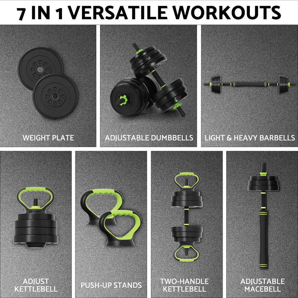 Everfit 7-in-1 Weight Set – Compact 25kg Weightlifting Solution