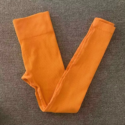 Women's Sport Yoga Gradient Color Energy Leggings - Workout & Running Tights