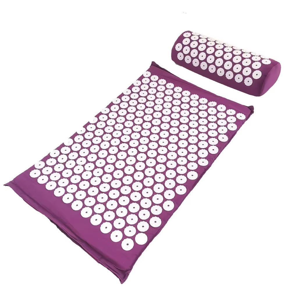 Acupuncture Mat – Acupressure Spike Mat and Pillow Set for Pain Relief, Stress Reduction, and Body Wellness