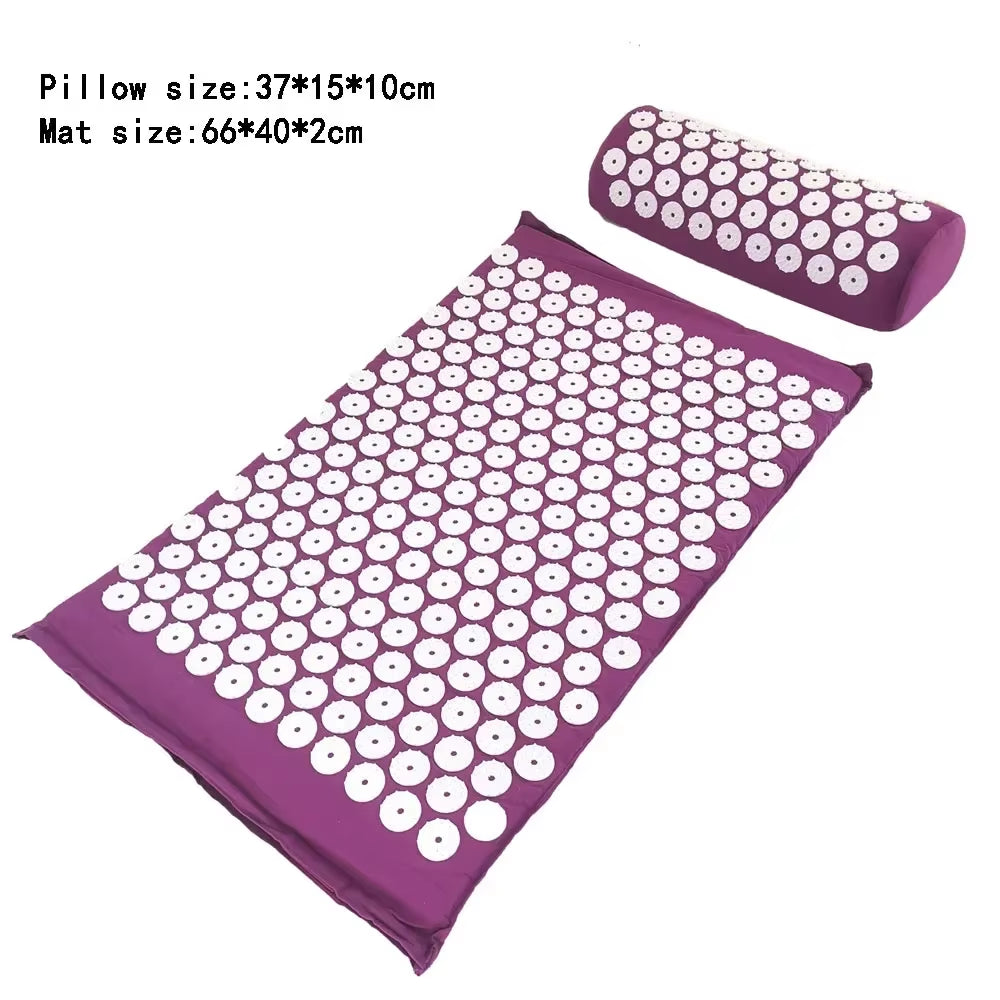 Acupuncture Mat – Acupressure Spike Mat and Pillow Set for Pain Relief, Stress Reduction, and Body Wellness