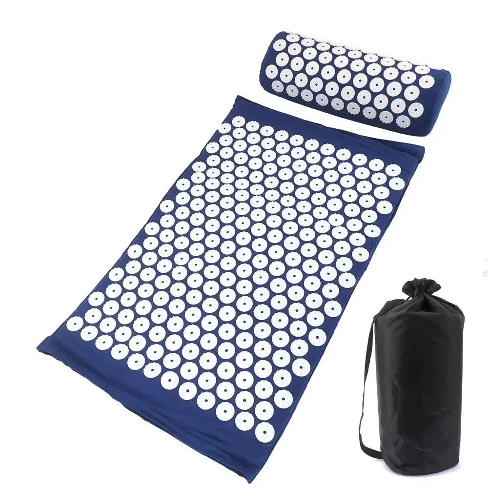 Acupuncture Mat – Acupressure Spike Mat and Pillow Set for Pain Relief, Stress Reduction, and Body Wellness