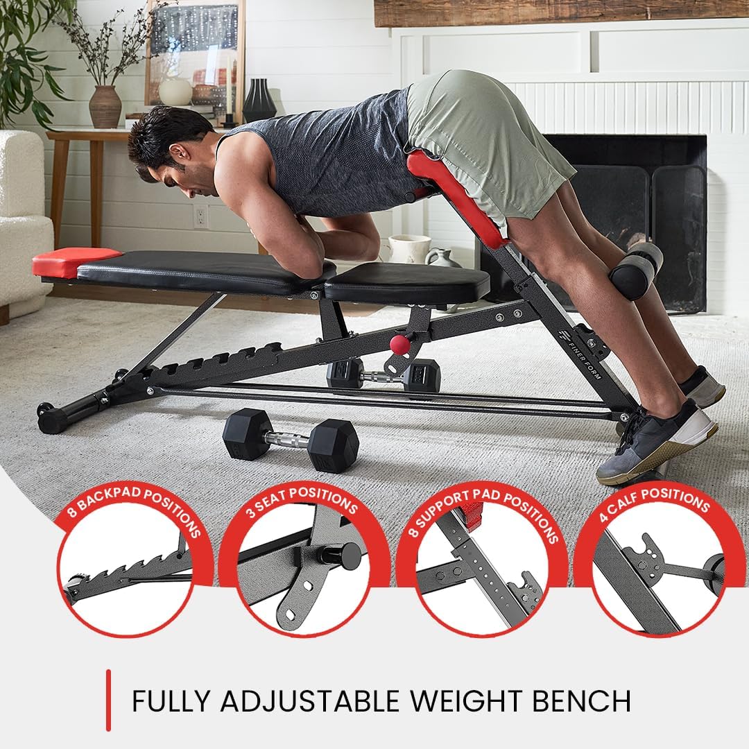 Finer Form Multi-Functional FID Weight Bench – All-in-One Body Workout Solution