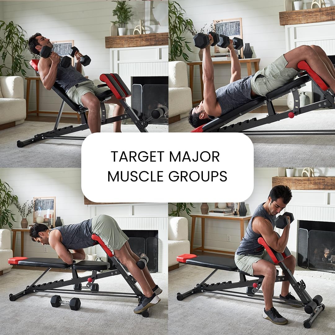 Finer Form Multi-Functional FID Weight Bench – All-in-One Body Workout Solution