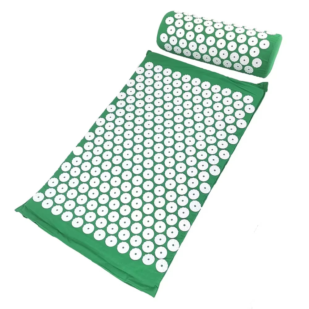 Acupuncture Mat – Acupressure Spike Mat and Pillow Set for Pain Relief, Stress Reduction, and Body Wellness
