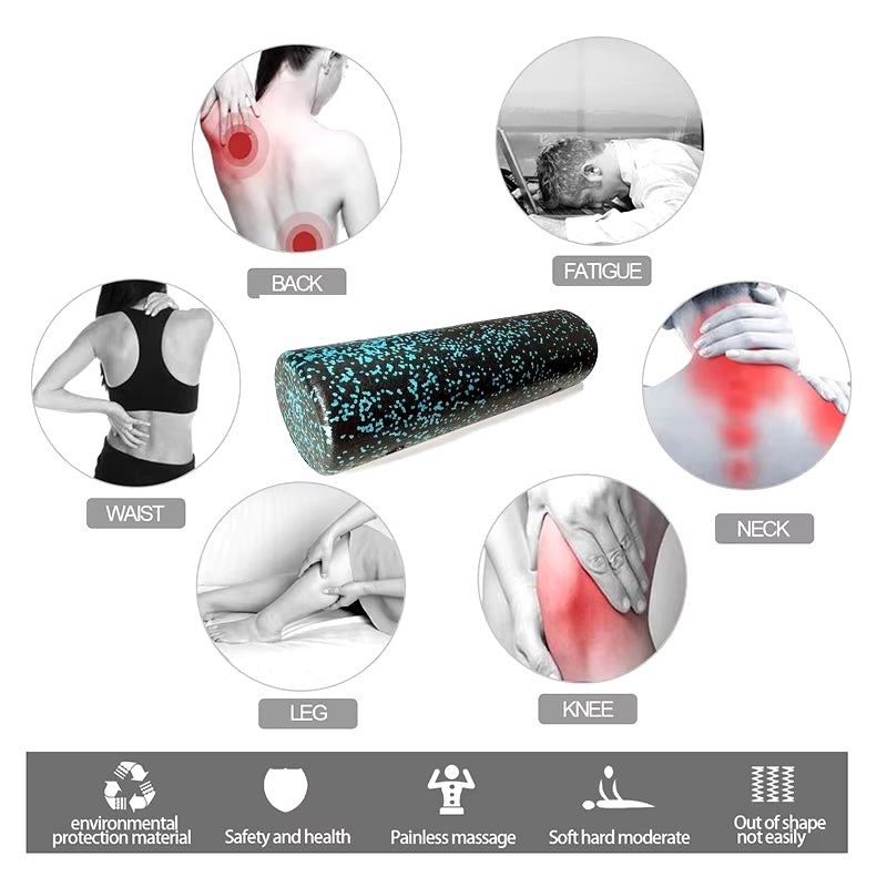 Foam Roller + Massage Ball Set – Fitness Mobility Tool for Yoga, Physical Therapy, and Pain Relief