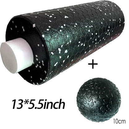 Foam Roller + Massage Ball Set – Fitness Mobility Tool for Yoga, Physical Therapy, and Pain Relief