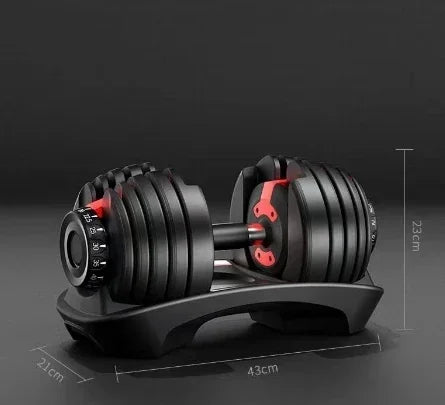 Commercial Cast Iron Adjustable Dumbbell Set – 24kg Pair