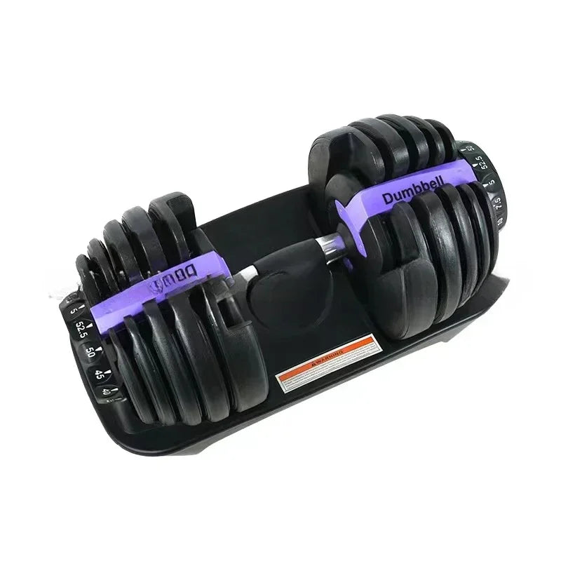 Commercial Cast Iron Adjustable Dumbbell Set – 24kg Pair