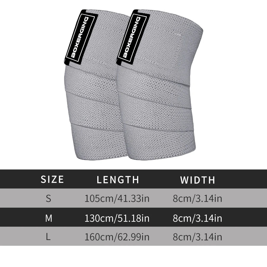 A Pair Premium Elbow Wraps - BOXERGING Support Straps for Weightlifting & Fitness