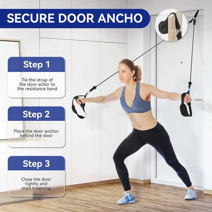 Portable Pilates Tensioner Kit with Latex Resistance Band – Complete Fitness Solution