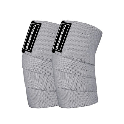 A Pair Premium Elbow Wraps - BOXERGING Support Straps for Weightlifting & Fitness
