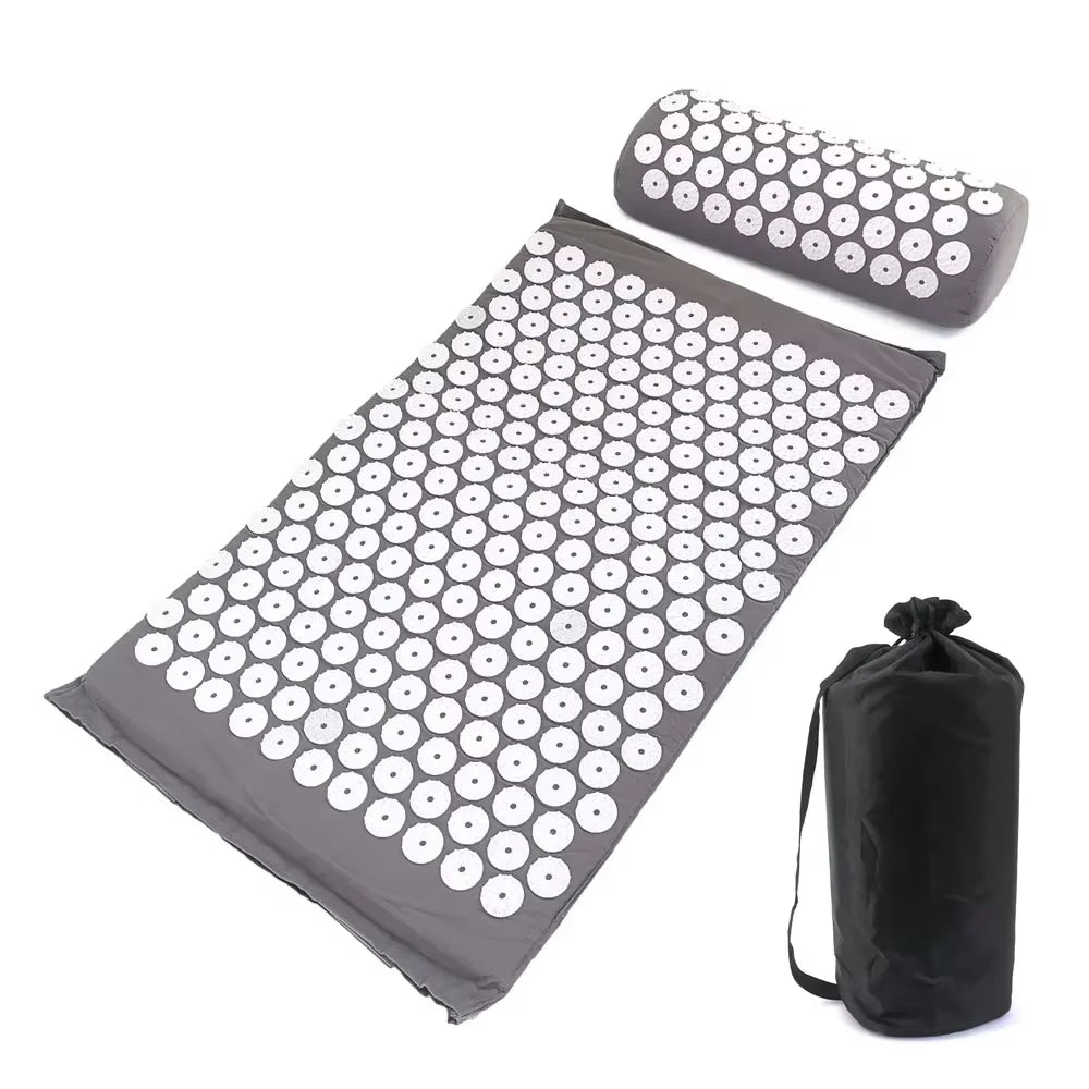 Acupuncture Mat – Acupressure Spike Mat and Pillow Set for Pain Relief, Stress Reduction, and Body Wellness