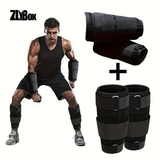 4-Piece Adjustable Weight-Bearing Sandbags for Leg Training