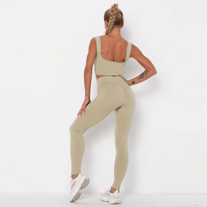 Women's Sport Yoga Gradient Color Energy Leggings - Workout & Running Tights