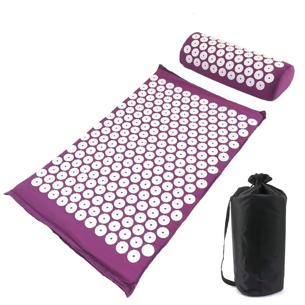 Acupuncture Mat – Acupressure Spike Mat and Pillow Set for Pain Relief, Stress Reduction, and Body Wellness